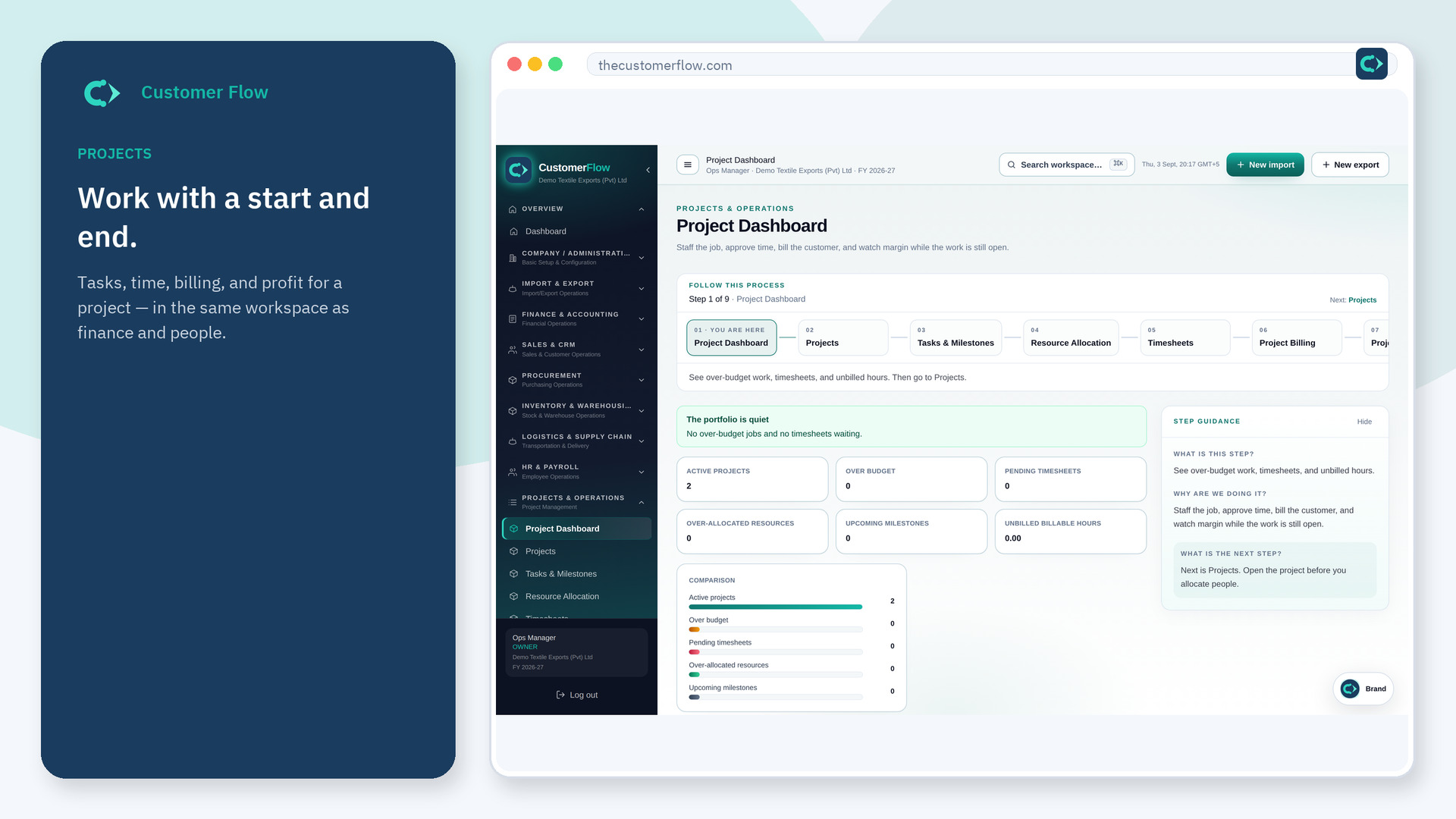 Projects and operations